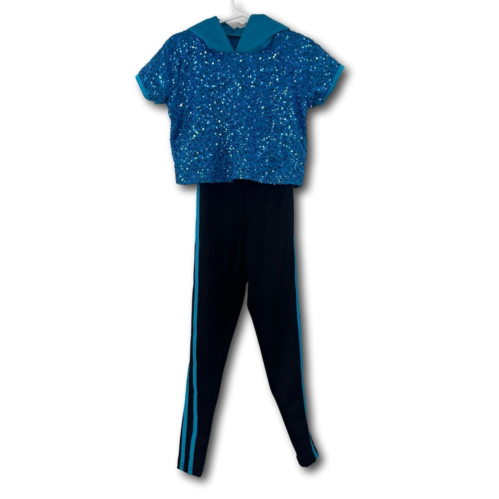 Weissmans Can't Hold Us Hip Hop Jazz Dance Costume #14191 Blue Size Small Child